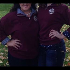 Alpha Omicron Pi monogrammed pullover